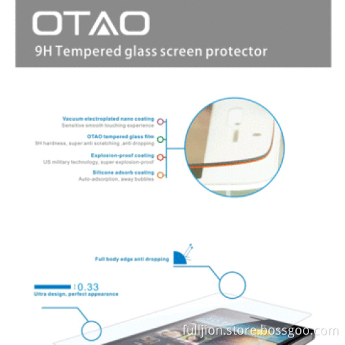 Super anti-crack tempered-glass mobile phone screen protectors for Huawei P6